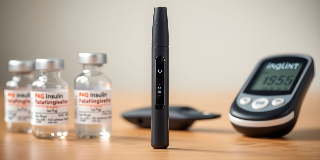 Smart pen and insulin vials for diabetes management.